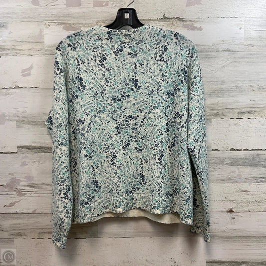 Sweater Cardigan Cashmere By Garnet Hill In Blue, Size: M