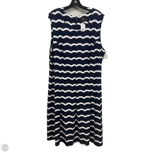 Dress Casual Short By I LE In Blue, Size: 3x