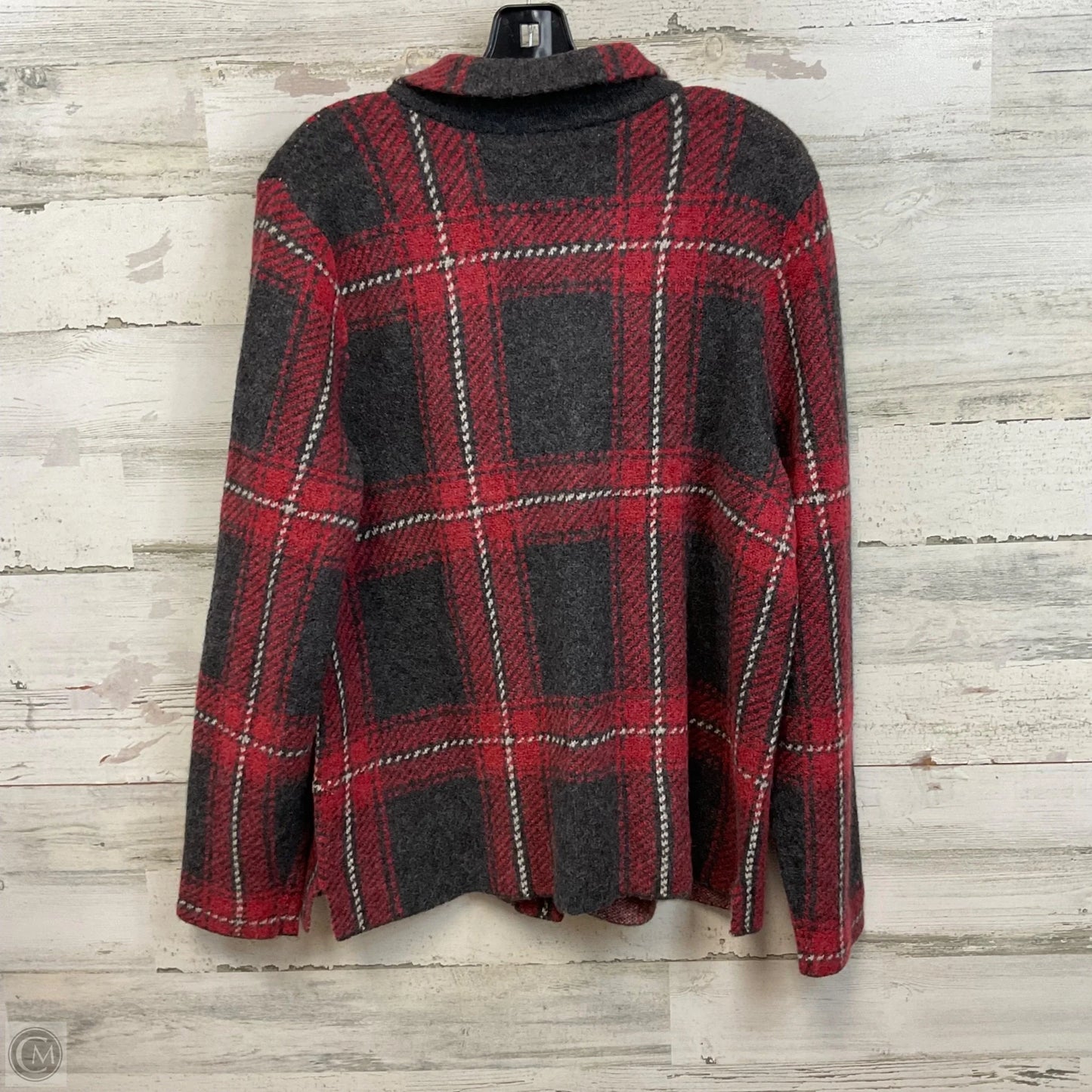 Sweater Cardigan By J. Jill In Red, Size: M