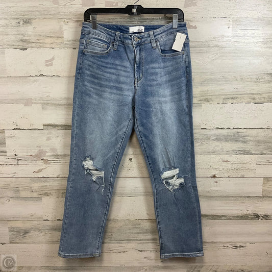 Jeans Straight By Vervet In Blue Denim, Size: 10