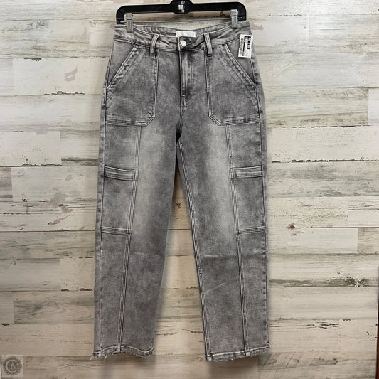 Jeans Straight By Vervet In Grey Denim, Size: 8