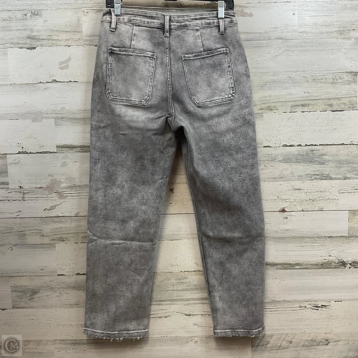 Jeans Straight By Vervet In Grey Denim, Size: 8