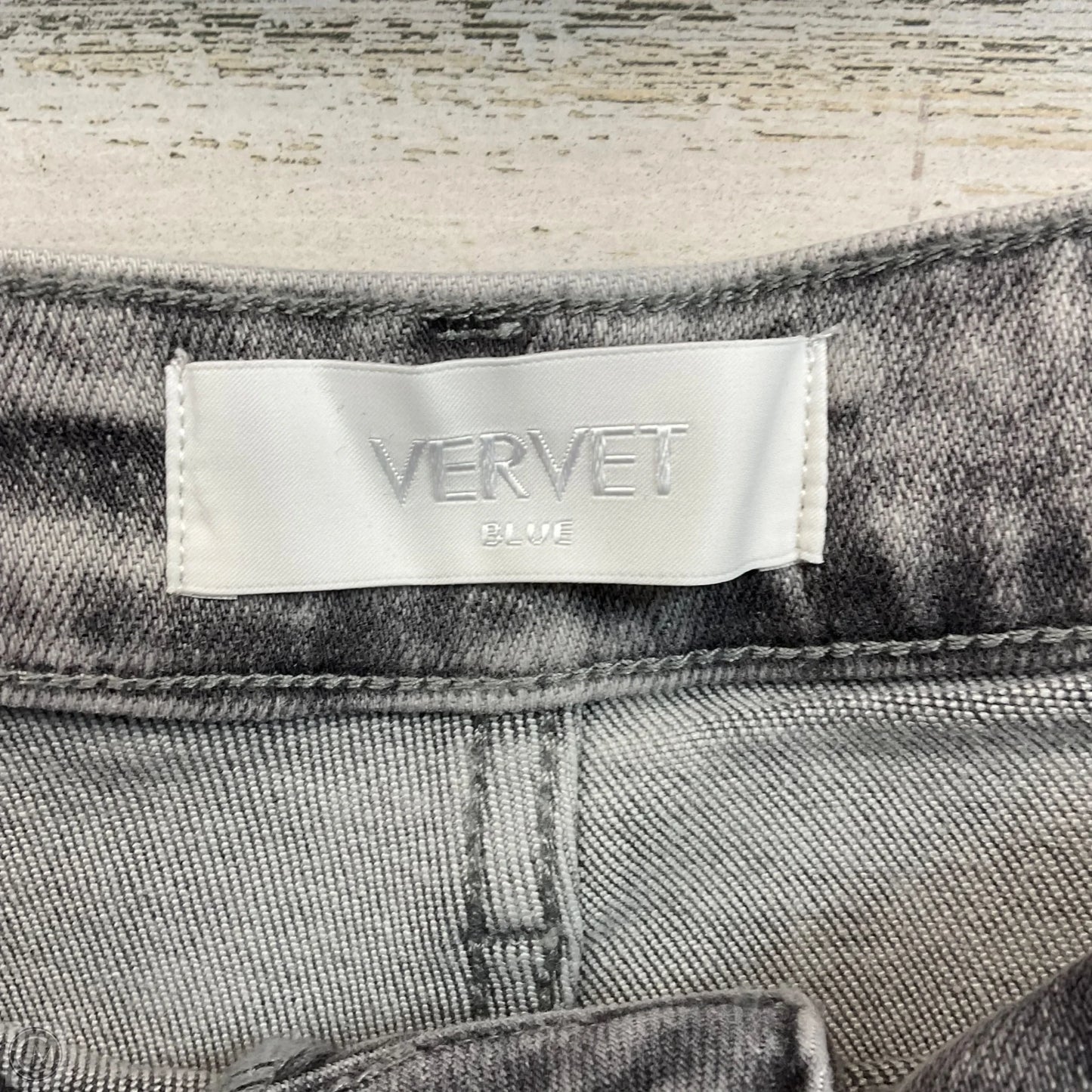 Jeans Straight By Vervet In Grey Denim, Size: 8