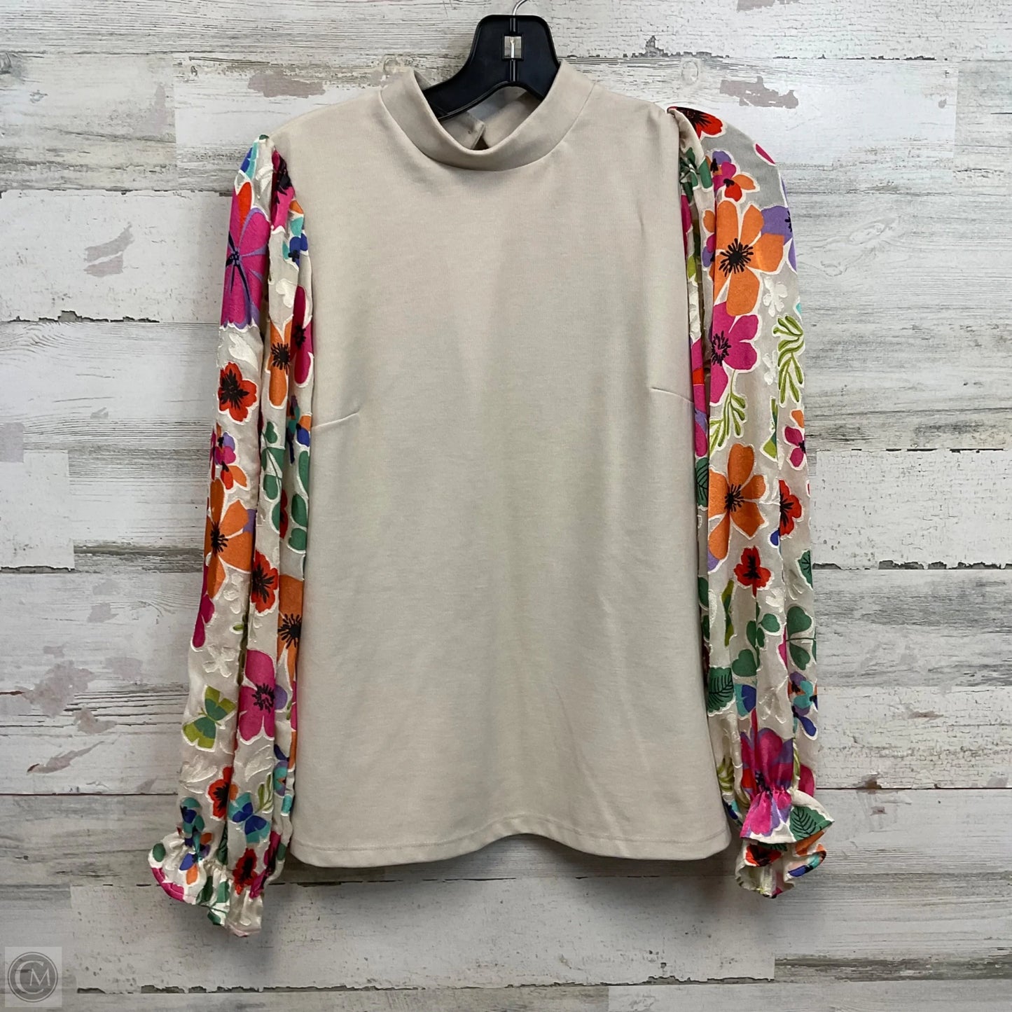 Top Long Sleeve By saint+sofia In Brown, Size: Xs