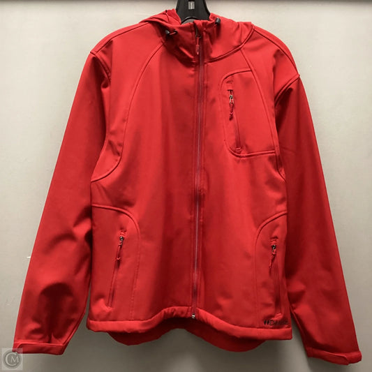 Jacket Fleece By Double Diamond In Red, Size: Xl