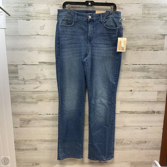 Jeans Straight By Not Your Daughters Jeans In Blue Denim, Size: 14