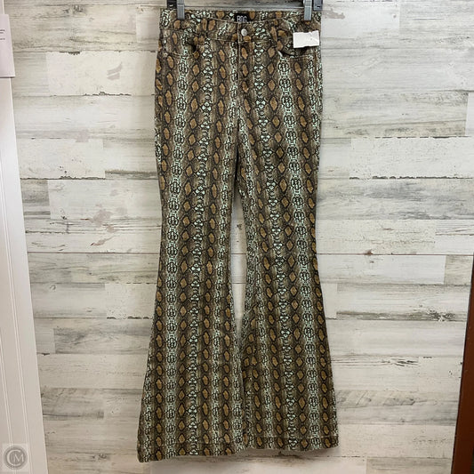 Jeans Flared By Bdg In Snakeskin Print, Size: 2