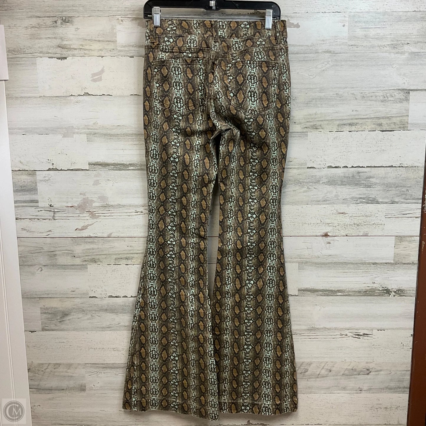 Jeans Flared By Bdg In Snakeskin Print, Size: 2