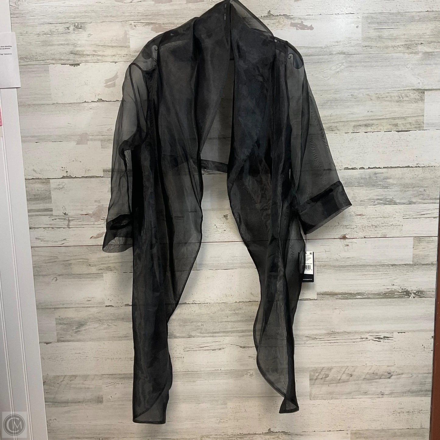 Top Long Sleeve By Adrianna Papell In Black, Size: L