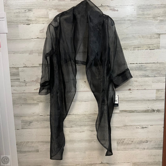 Top Long Sleeve By Adrianna Papell In Black, Size: L