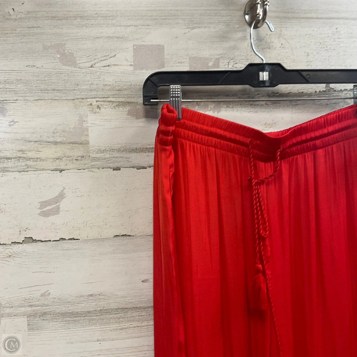 Pants Wide Leg By C And C In Red, Size: Xl
