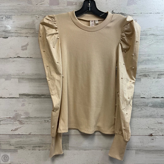Top Long Sleeve By Dolan Left Coast In Brown, Size: S
