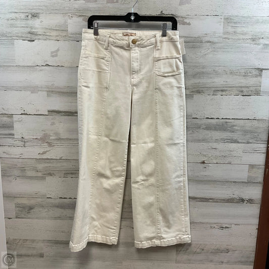Jeans Wide Leg By Kut In Cream Denim, Size: 6