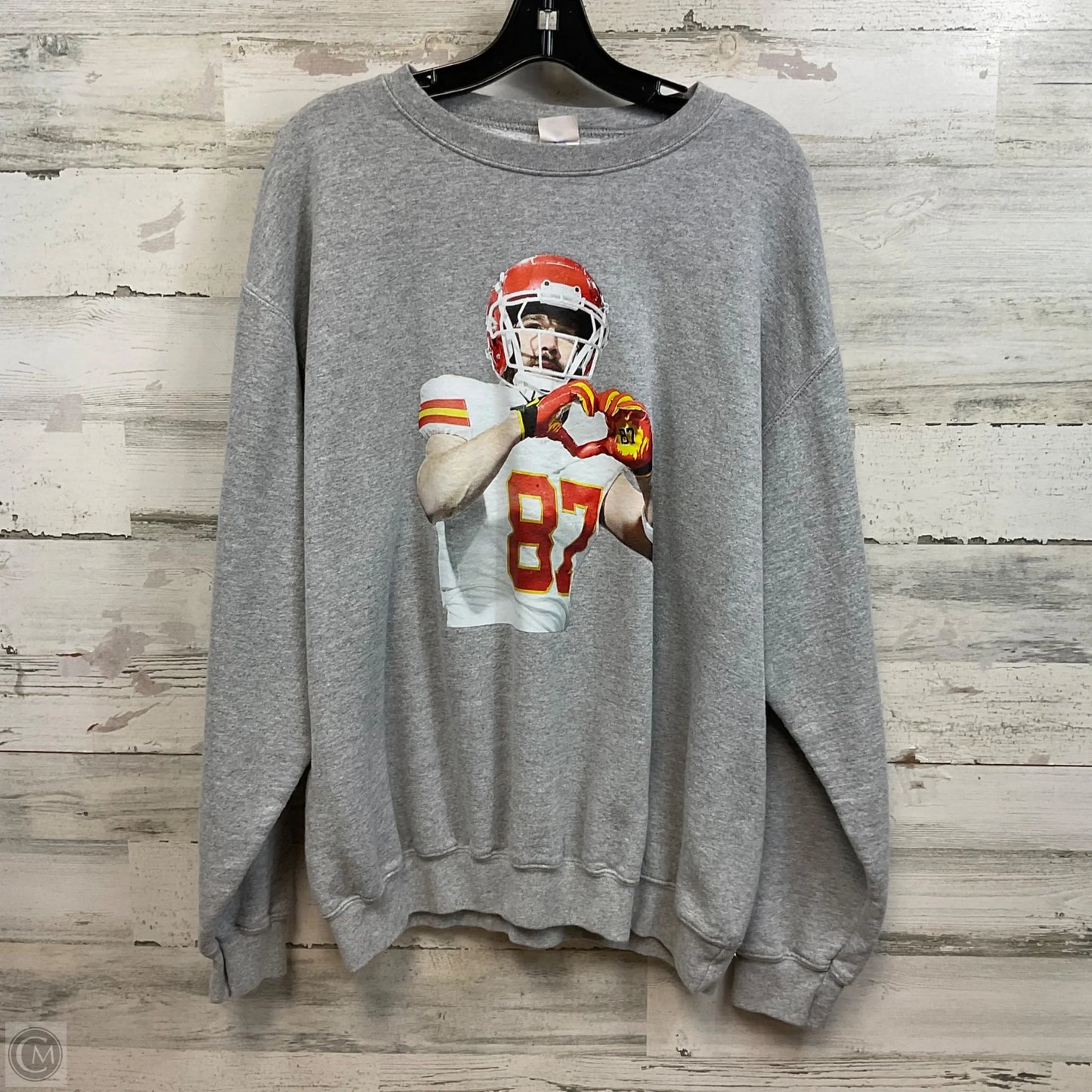 Sweatshirt Crewneck By Port & Company In Grey, Size: Xl