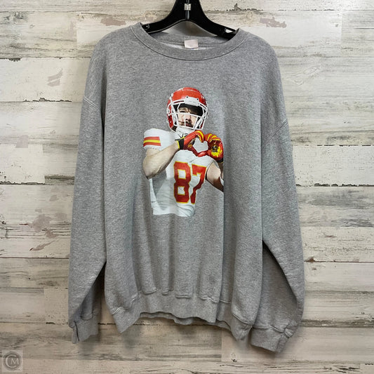 Sweatshirt Crewneck By Port & Company In Grey, Size: Xl