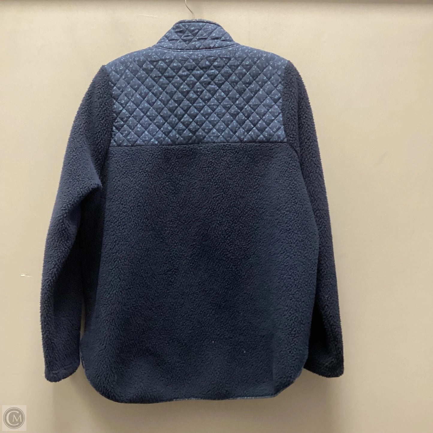 Jacket Fleece By Madewell In Blue, Size: L