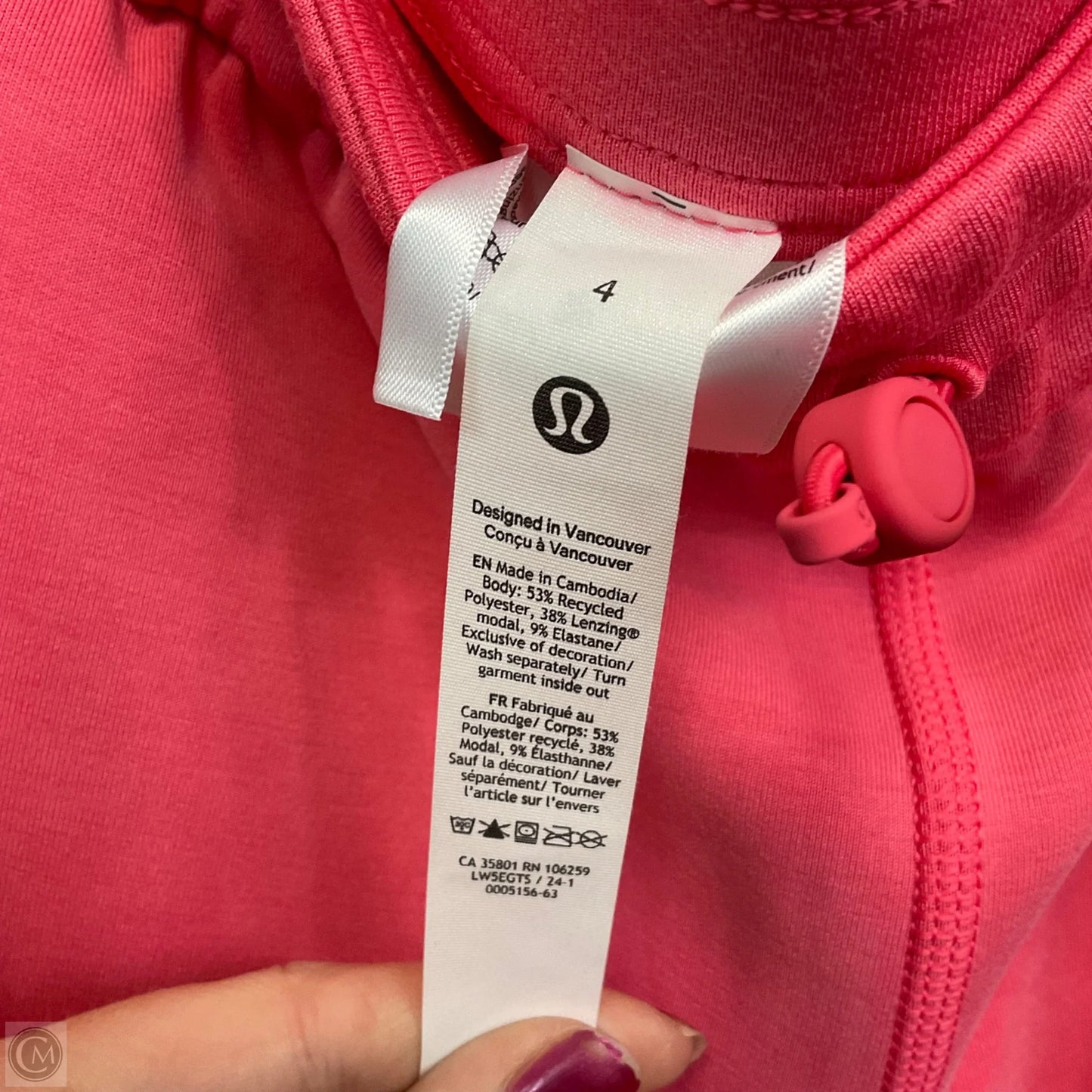 Athletic Pants By Lululemon In Pink, Size: S
