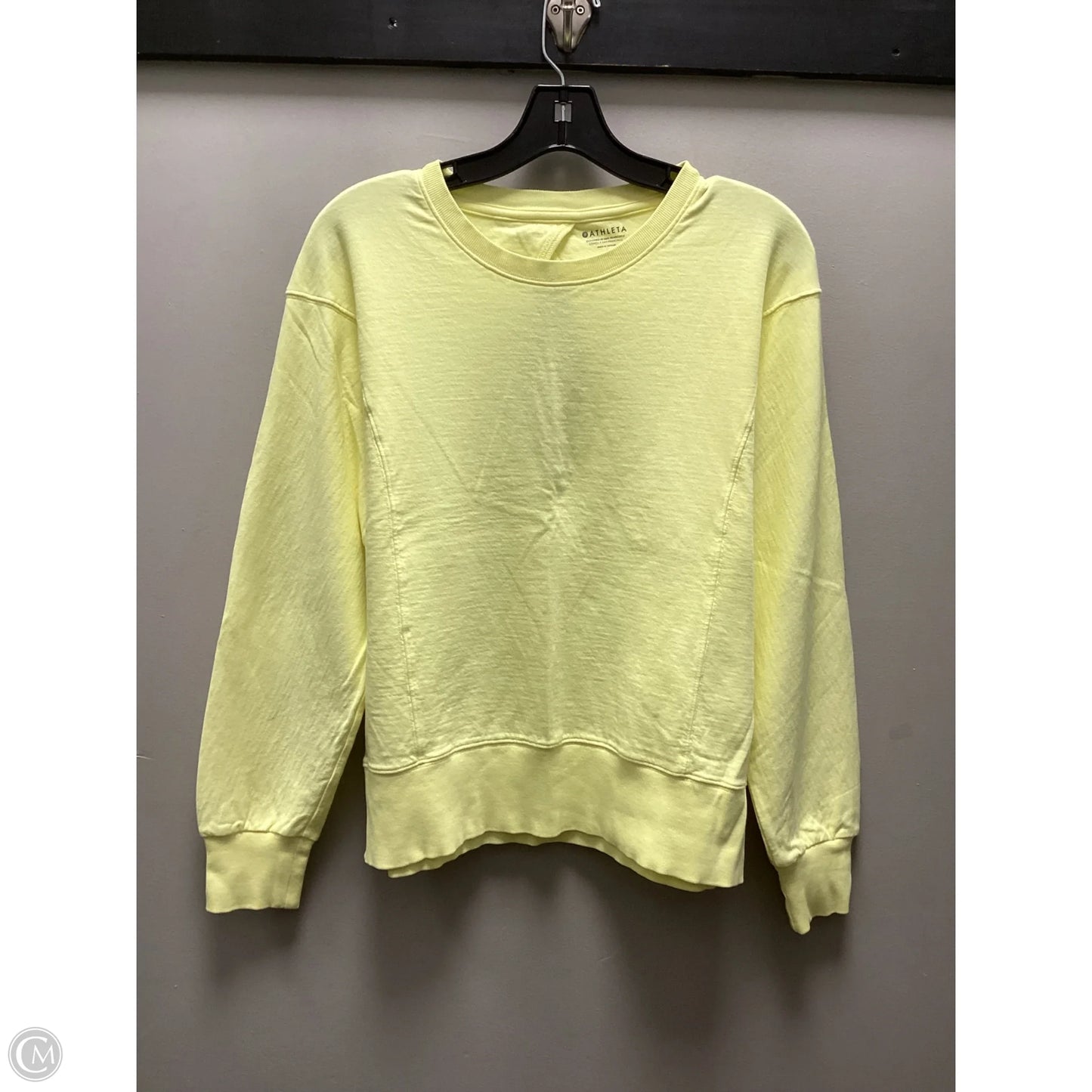 Athletic Top Long Sleeve Crewneck By Athleta In Yellow, Size: S