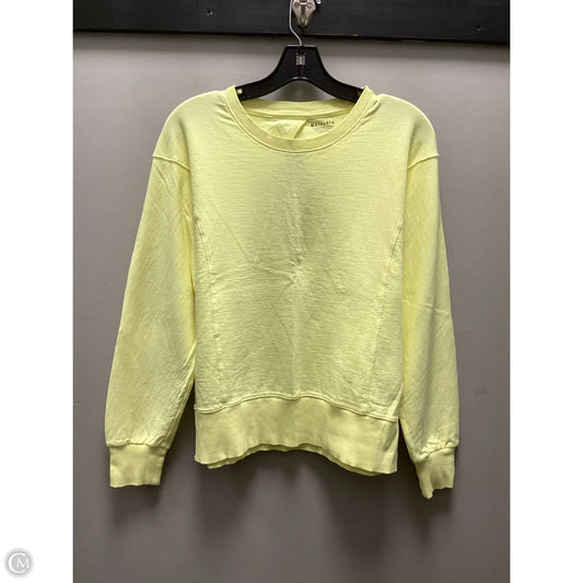 Athletic Top Long Sleeve Crewneck By Athleta In Yellow, Size: S