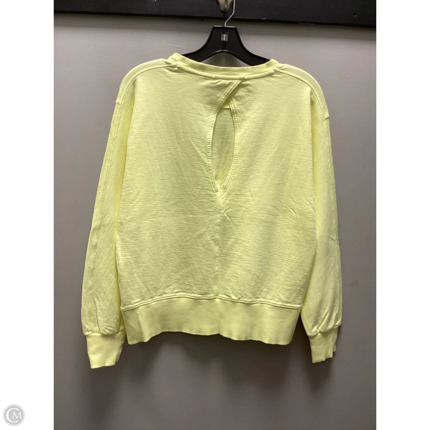 Athletic Top Long Sleeve Crewneck By Athleta In Yellow, Size: S