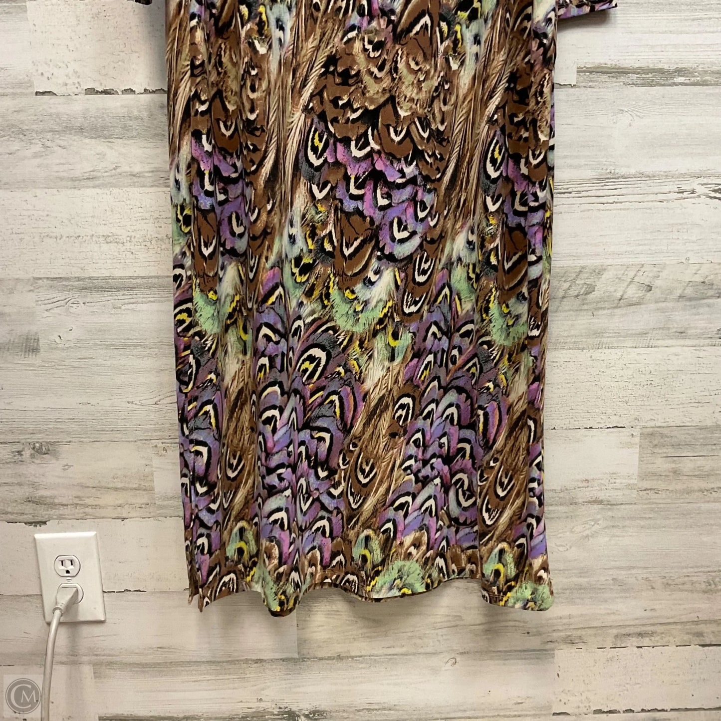 Dress Casual Maxi By Attitudes by Renee In Tan, Size: L