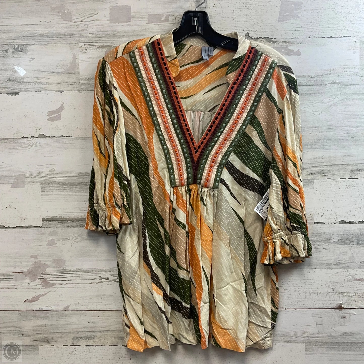 Top Short Sleeve By Blank London In Orange, Size: Xl