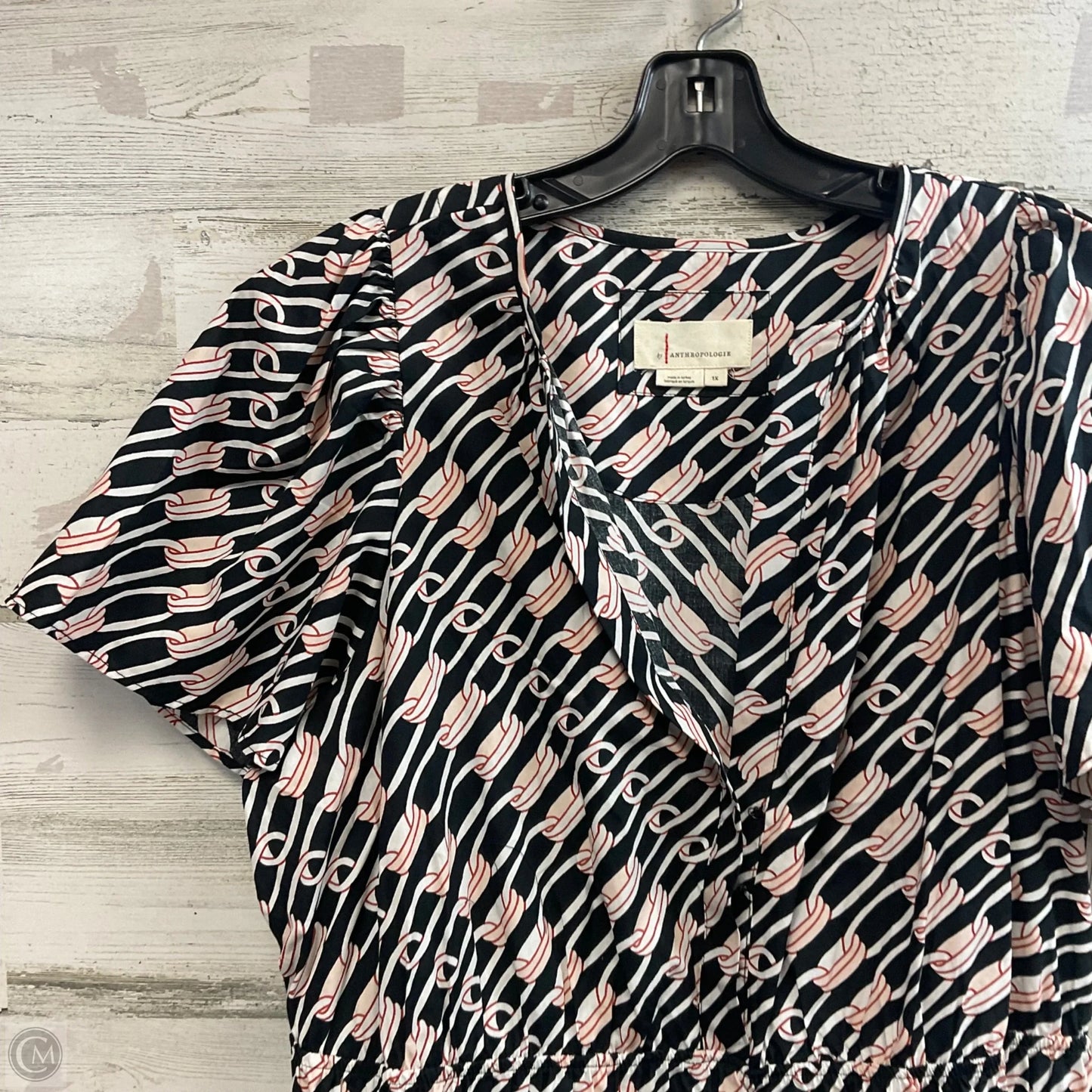 Dress Casual Short By Anthropologie In Black, Size: 1x