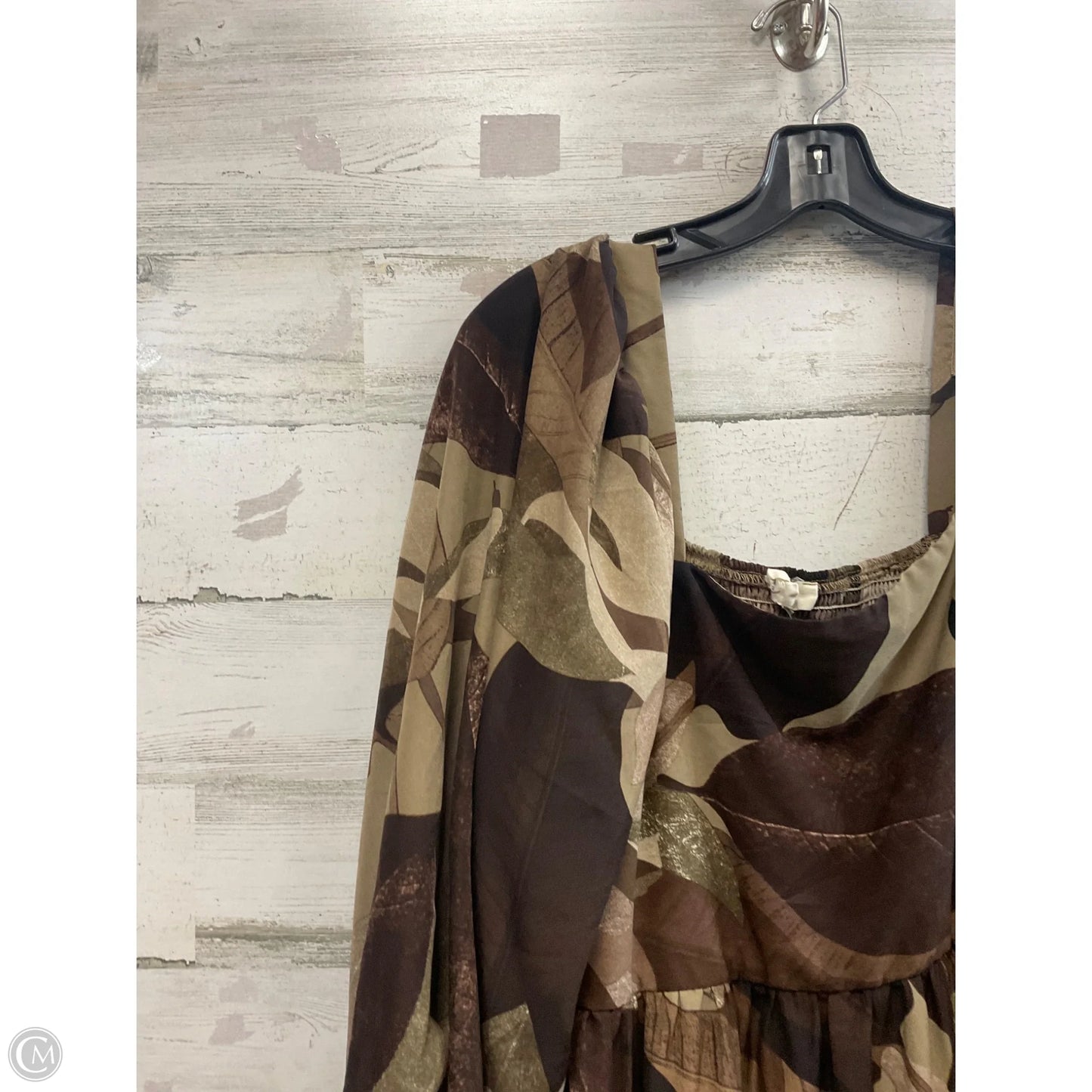 Dress Casual Midi By Entro In Brown, Size: 1x