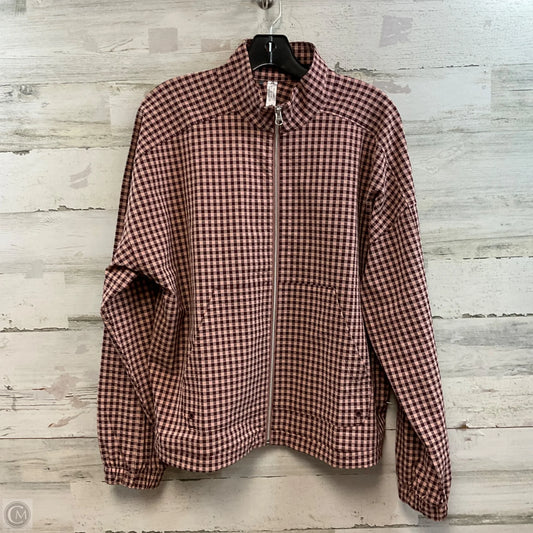 Athletic Jacket By Adidas In Red, Size: M