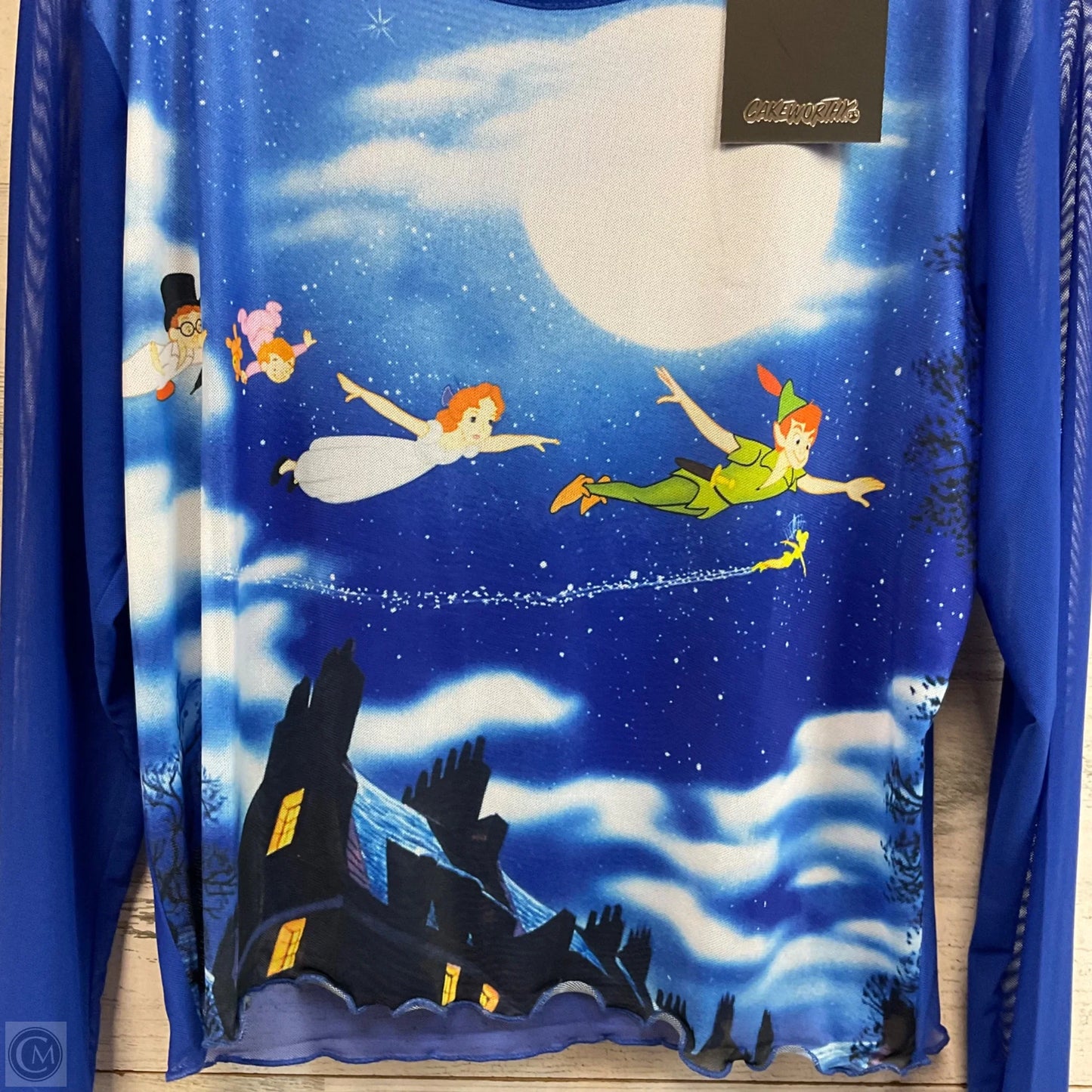 Top Long Sleeve By Disney In Blue, Size: 4x
