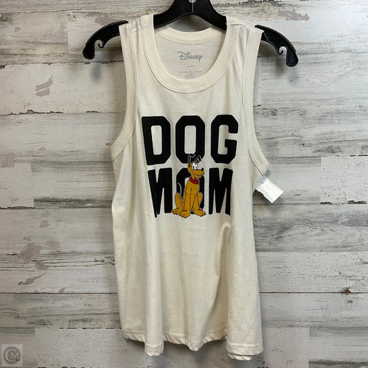 Tank Top By Disney In Cream, Size: L