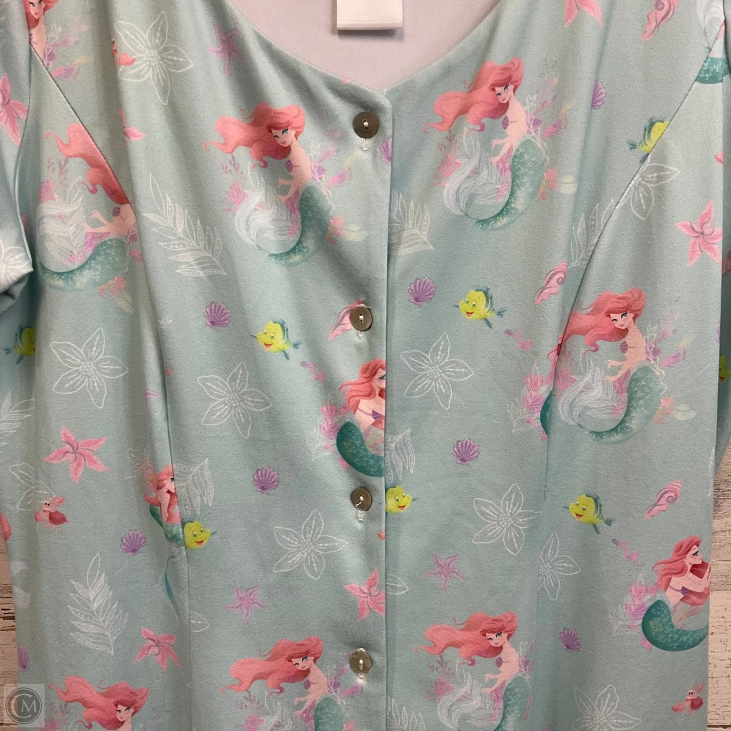 Dress Casual Short By Disney In Green, Size: L
