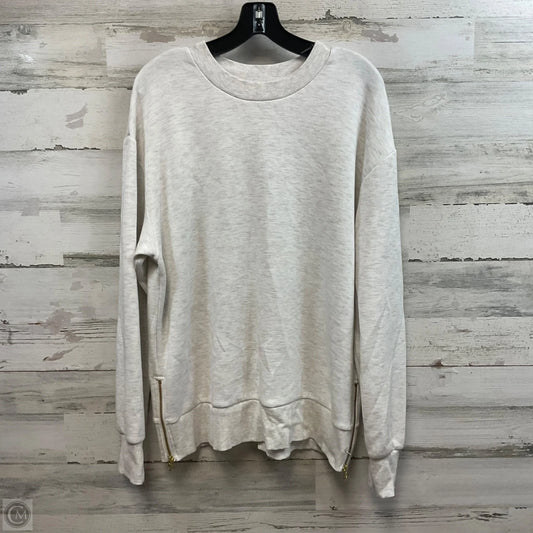 Athletic Sweatshirt Crewneck By Varley In Grey, Size: L