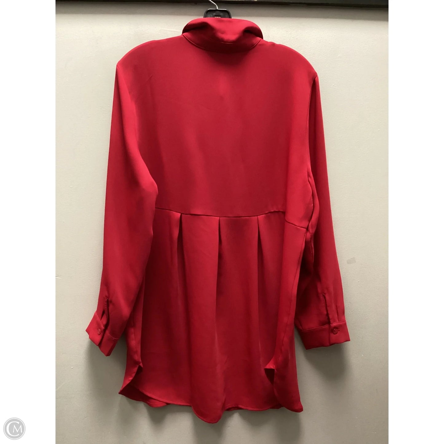 Tunic Long Sleeve By Chicos In Red, Size: L