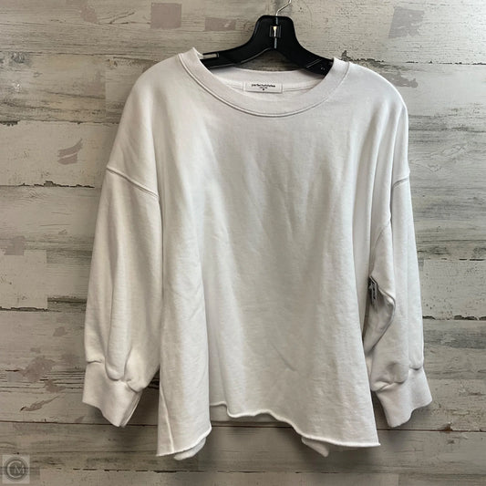 Sweatshirt Crewneck By PERFECT WHITE TEE In White, Size: M