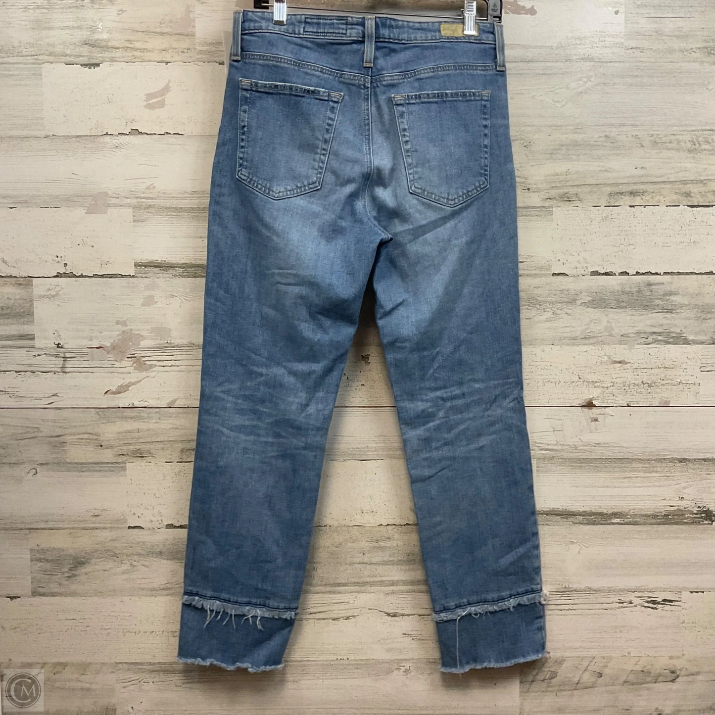Jeans Straight By Ag Jeans In Blue Denim, Size: 10