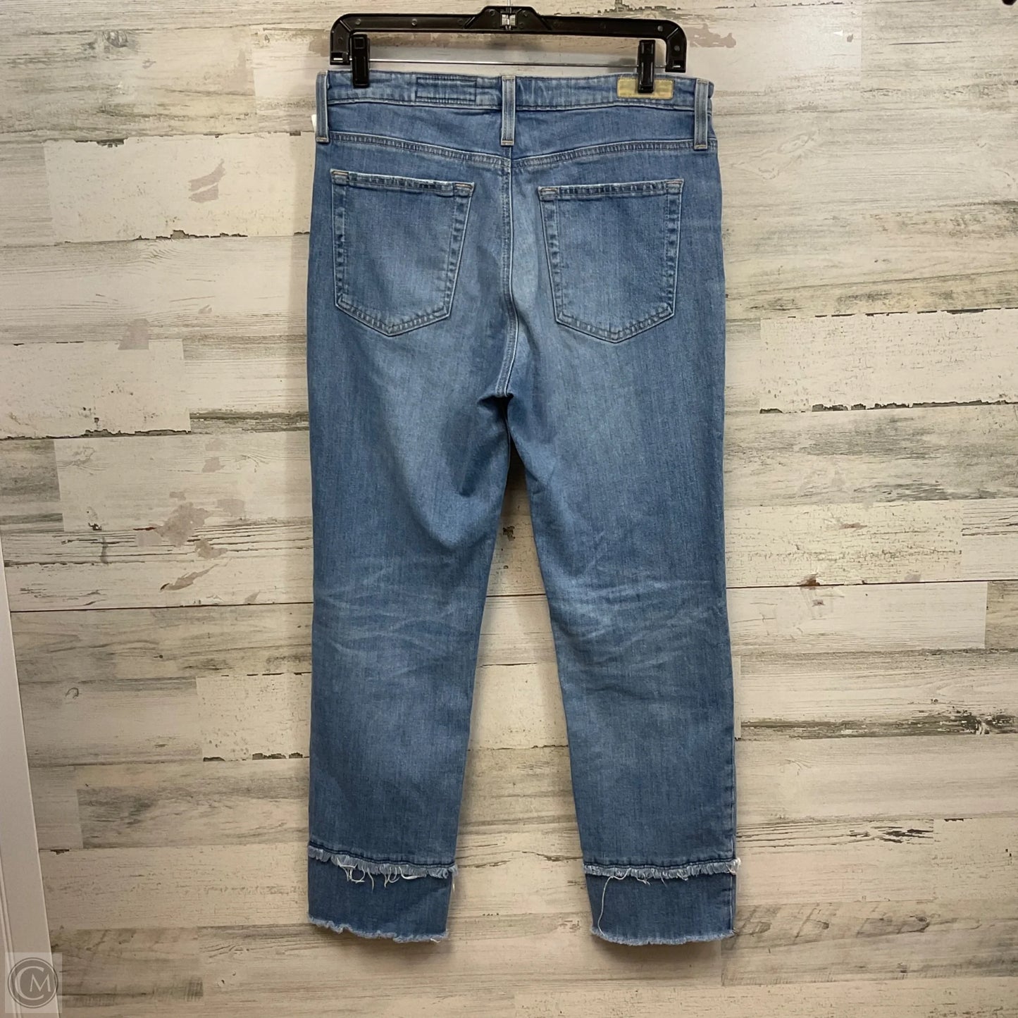 Jeans Straight By Ag Jeans In Blue Denim, Size: 10
