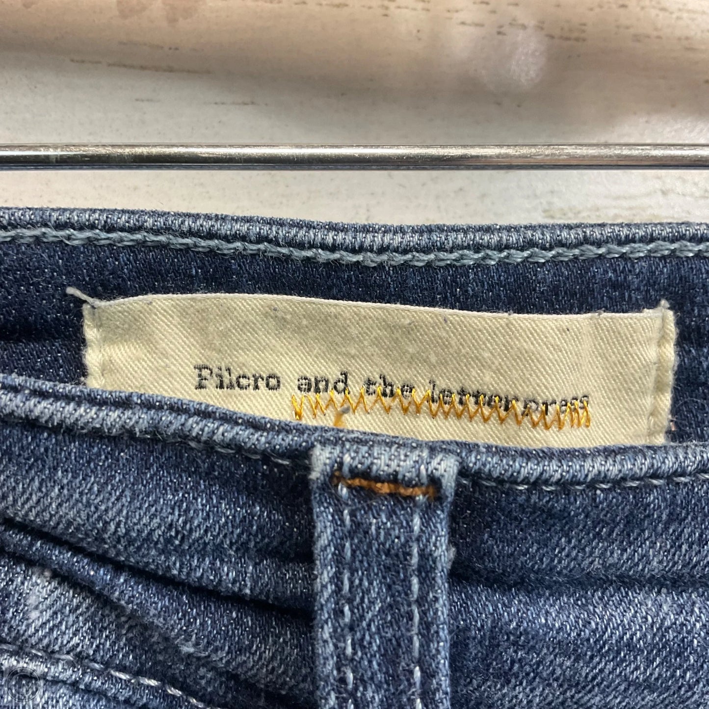 Jeans Flared By Pilcro In Blue Denim, Size: 10