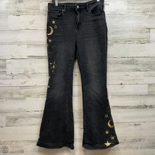 Jeans Flared By Driftwood In Black Denim, Size: 10