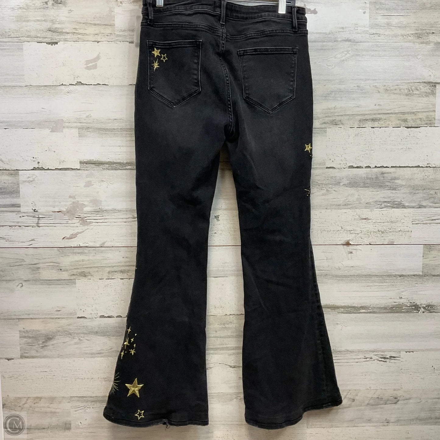 Jeans Flared By Driftwood In Black Denim, Size: 10