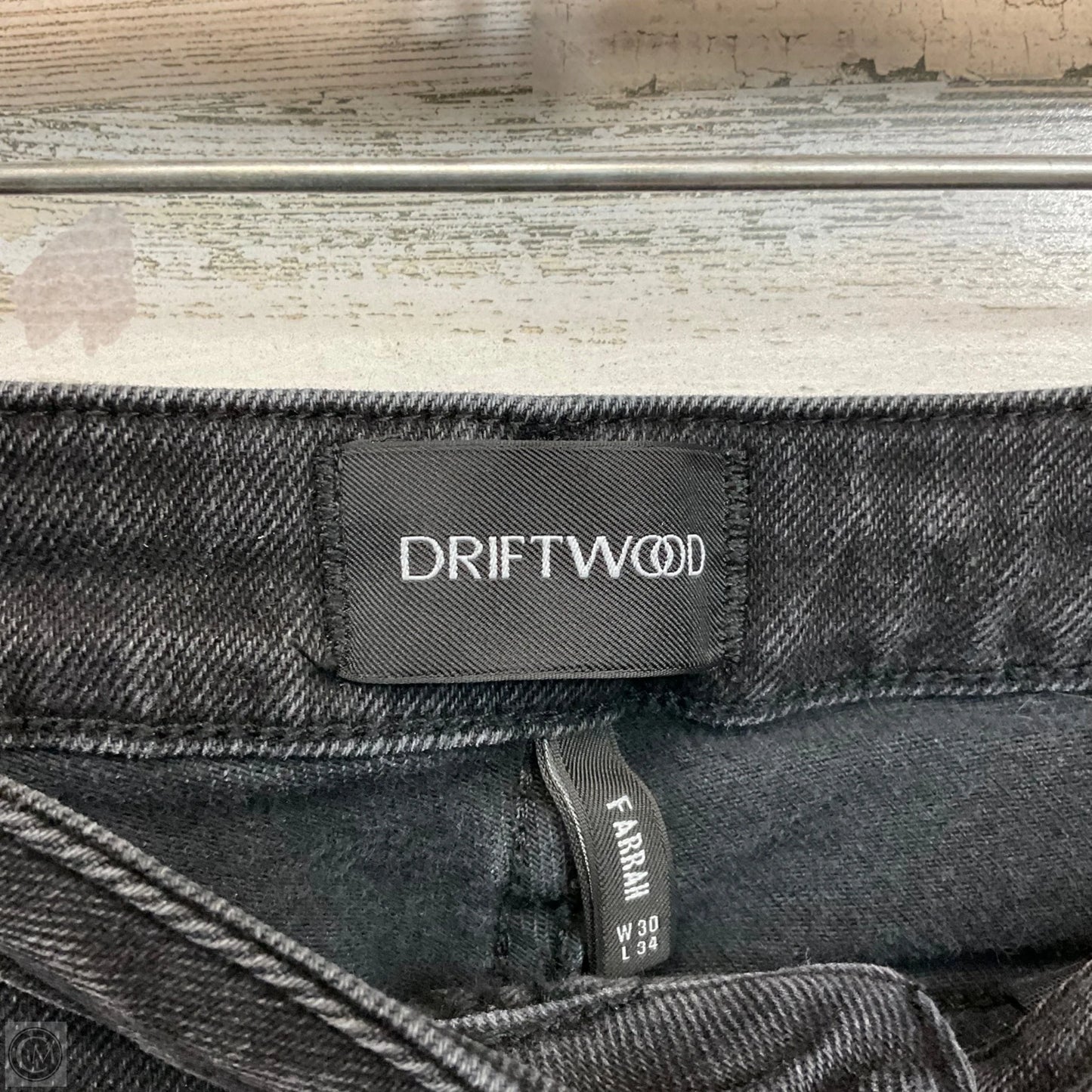Jeans Flared By Driftwood In Black Denim, Size: 10