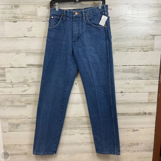 Jeans Boot Cut By Wrangler In Blue Denim, Size: 10