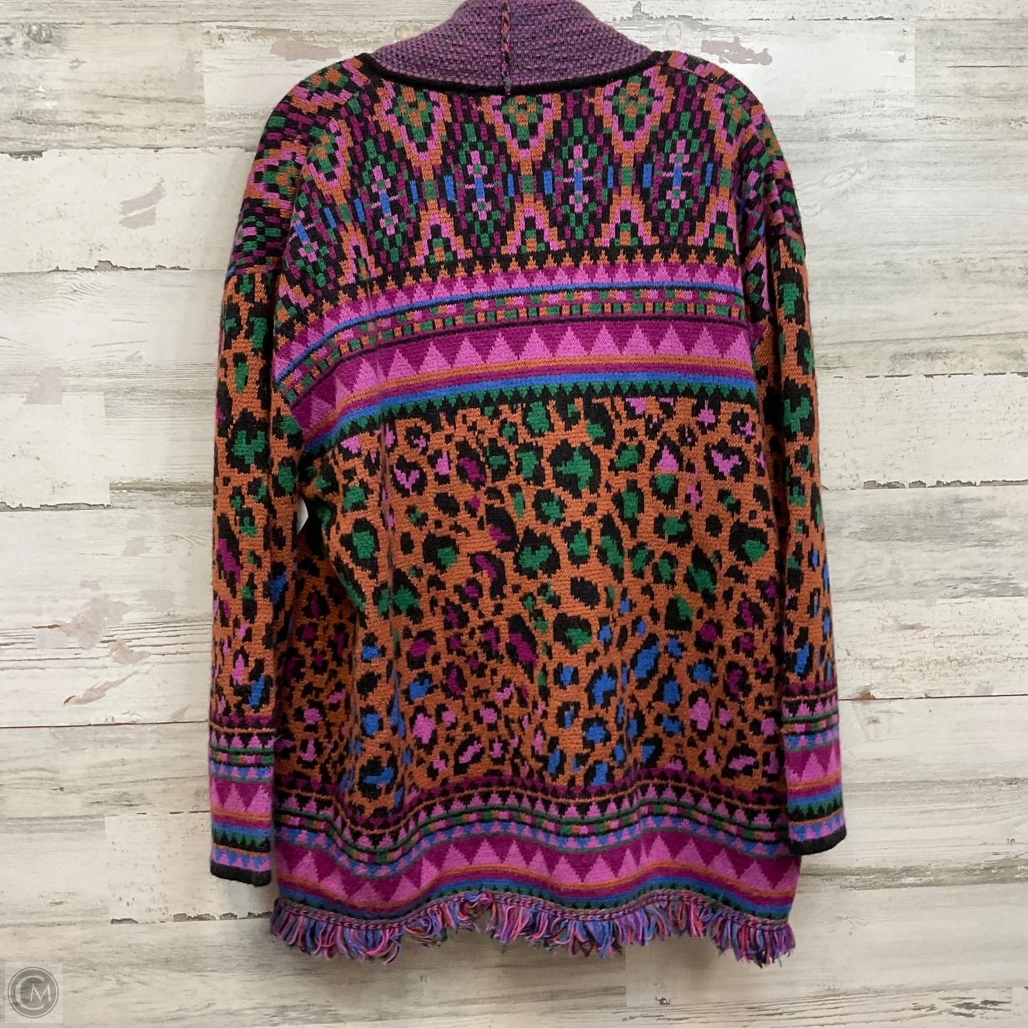 Sweater Cardigan By Farm Rio In Purple, Size: S