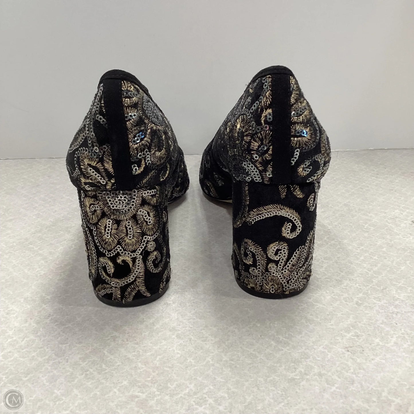 Shoes Designer By Karl Lagerfeld In Black, Size: 10
