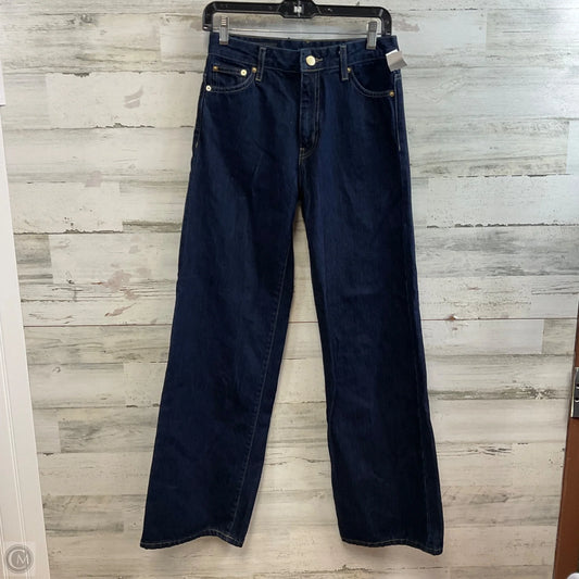 Jeans Wide Leg By Zara In Blue Denim, Size: 2