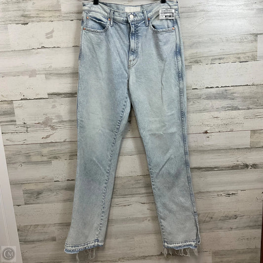Jeans Straight By Mother In Blue Denim, Size: 10