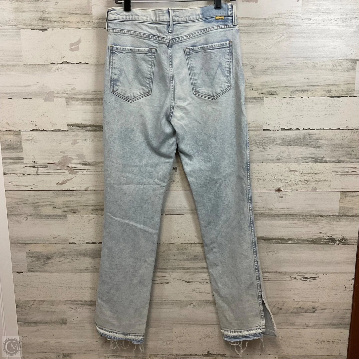 Jeans Straight By Mother In Blue Denim, Size: 10
