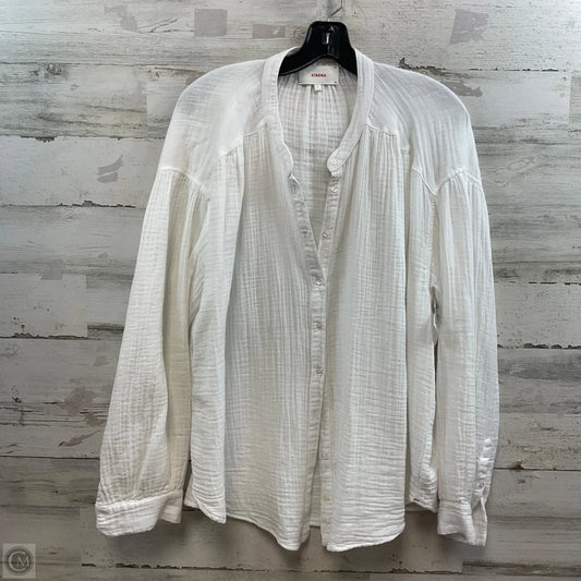 Blouse Long Sleeve By XIRENA In White, Size: L