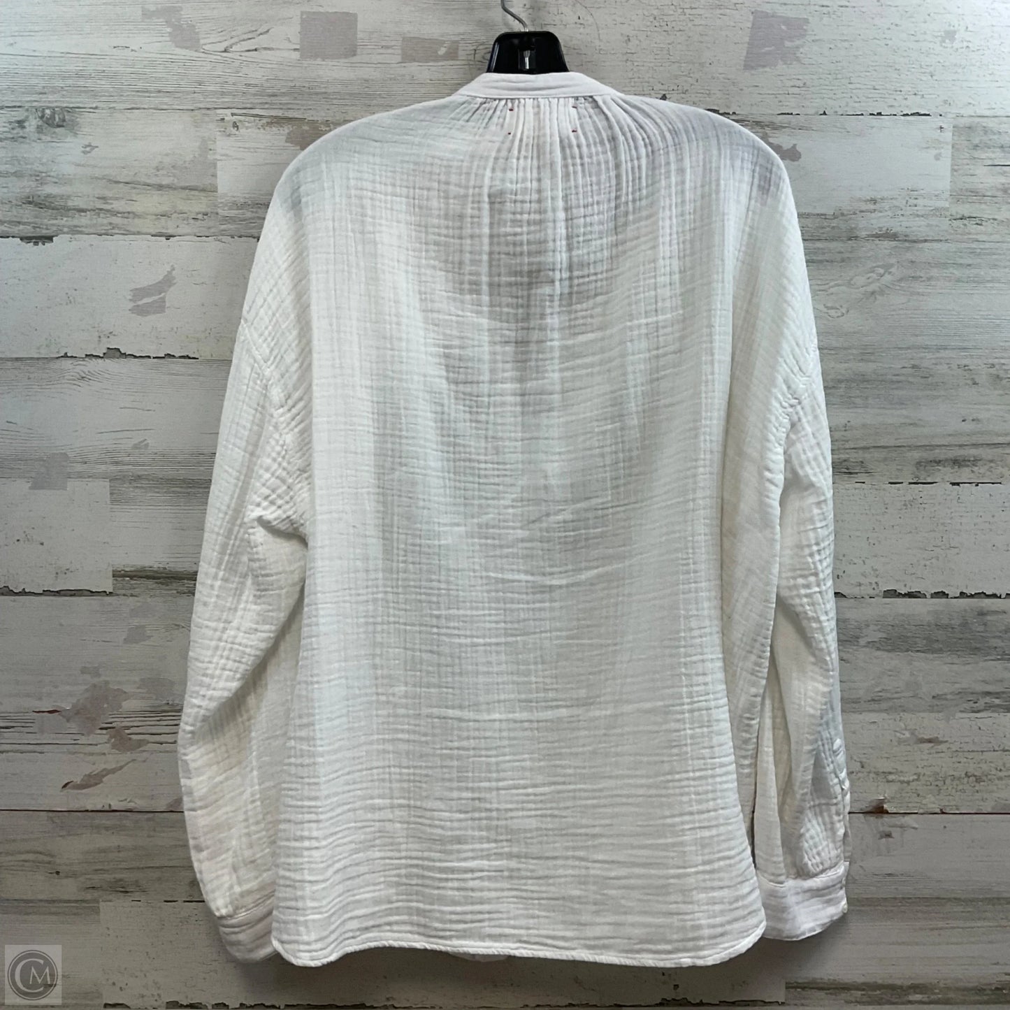 Blouse Long Sleeve By XIRENA In White, Size: L