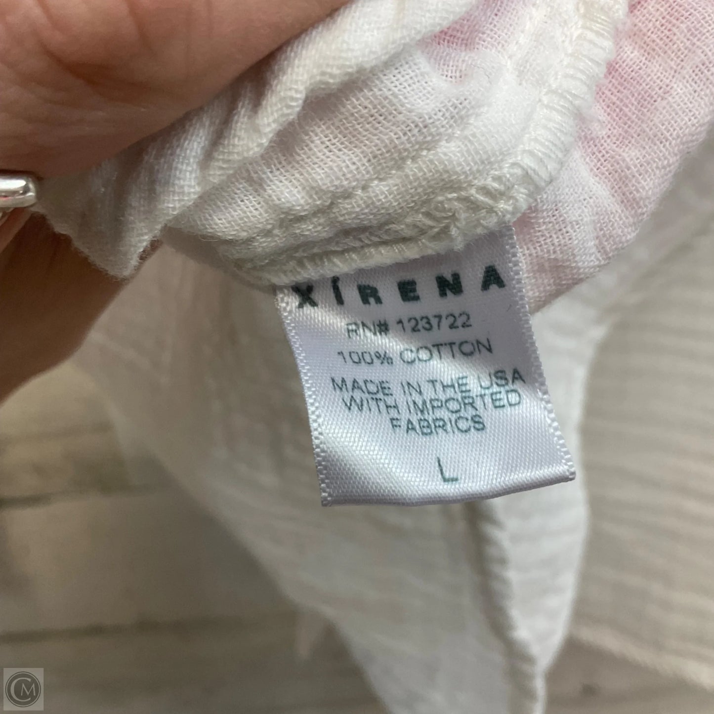 Blouse Long Sleeve By XIRENA In White, Size: L